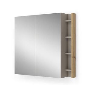 Vicco KOUPELNOVÁ ZRCADLOVÁ SKŘÍŇKA Edelin Kašmír 80 x 75 cm s policemi obraz
