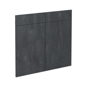Vicco KUCHYŇSKÁ DVÍŘKA R-Line Černý beton 79.2 x 70.8 cm nábytková čela pro spodní skříňku se zásuvkami obraz