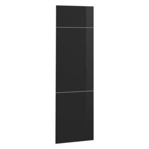 Vicco KUCHYŇSKÁ DVÍŘKA R-Line Černý vysoký lesk 59.6 x 196 cm nábytková čela pro skříň k vestavné lednici obraz