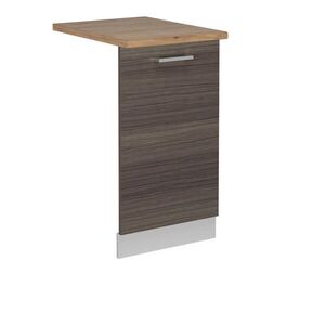 Vicco ČELNÍ PANEL MYČKY R-Line Ušlechtilá šedá 45 cm , PD Dub obraz