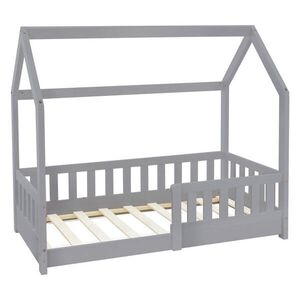 ML-DESIGN DĚTSKÁ POSTÝLKA se stříškou 70x140 cm světle šedá obraz