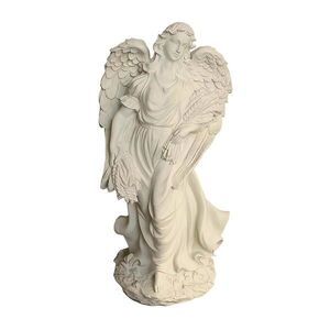 Relaxdays ANDĚL krémový z polyresinu mrazuvzdorný 46, 5 cm obraz