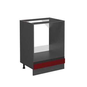 Vicco SKŘÍŇKA NA VESTAVĚNOU TROUBU R-Line Červená 60 cm Tvar J, bez pracovní desky obraz