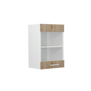 Vicco SKLENĚNÁ KUCHYŇSKÁ SKŘÍŇKA R-Line Řemeslný dub 40 cm obraz