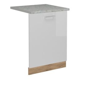 Vicco PŘEDNÍ PANEL R-Line Bílá vysoký lesk 60 cm s pracovní deskou obraz