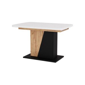 Vicco JÍDELNÍ STŮL Fenaro, Bílá/Zlatý mocný dub, 120-160 x 80 cm Rozšiřitelný obraz