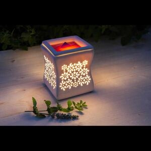 AROMALAMPA Bílá keramika elektrická 25 W obraz