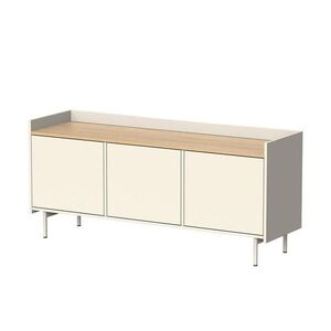 Vicco NÍZKÝ NÁBYTEK POD TELEVIZI Velina Krémová 140 x 63 cm se 3 dveřmi obraz