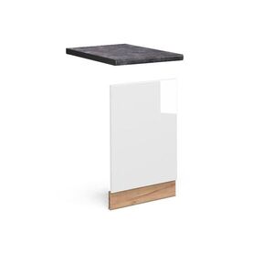 Vicco PŘEDNÍ PANEL Fame-Line Bílá vysoký lesk 45 cm , PD Antracit obraz