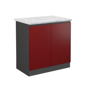 Vicco SKŘÍŇKA POD DŘEZ R-Line Červená 80 cm PD Mramor obraz