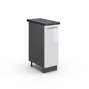 Vicco LÉKÁRNIČKOVÁ SKŘÍŇKA Fame-Line Bílá vysoký lesk 30 cm , PD Antracit obraz