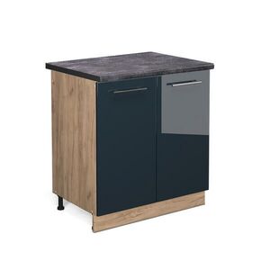 Vicco SKŘÍŇKA POD DŘEZ Fame-Line Tmavě modrá s vysokým leskem 80 cm , PD Antracit obraz