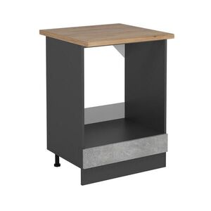 Vicco SKŘÍŇKA NA VESTAVĚNOU TROUBU R-Line Beton 60 cm , PD Dub obraz