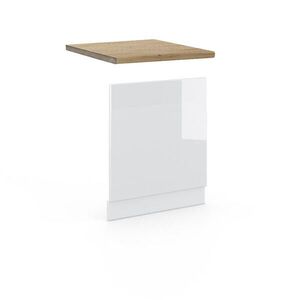 Vicco PŘEDNÍ PANEL Fame-Line Bílá vysoký lesk 60 cm , PD Dub obraz