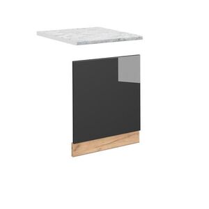Vicco PŘEDNÍ PANEL Fame-Line Antracitový vysoký lesk 60 cm , PD Mramor obraz