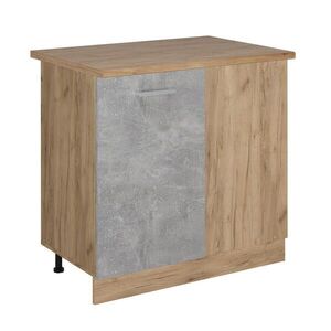 Vicco ROHOVÁ SKŘÍŇKA R-Line Beton 86 cm , PD Dub obraz