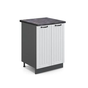 Vicco SPODNÍ SKŘÍŇKA KUCHYŇSKÉ LINKY Fame-Line Bílý venkovský dům 60 cm , PD Antracit obraz