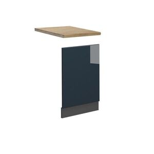 Vicco PŘEDNÍ PANEL Fame-Line Tmavě modrá s vysokým leskem 45 cm , PD Dub obraz