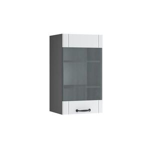 Vicco SKLENĚNÁ KUCHYŇSKÁ SKŘÍŇKA Fame-Line Bílý venkovský dům 40 cm obraz