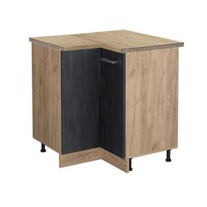 Vicco ROHOVÁ SKŘÍŇKA R-Line Černý beton 75.6 cm PD Dub obraz