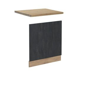 Vicco PŘEDNÍ PANEL R-Line Černý beton 60 cm PD Dub obraz