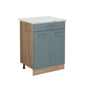 Vicco SPODNÍ SKŘÍŇKA KUCHYŇSKÉ LINKY R-Line Modrošedá 60 cm PD Mramor obraz