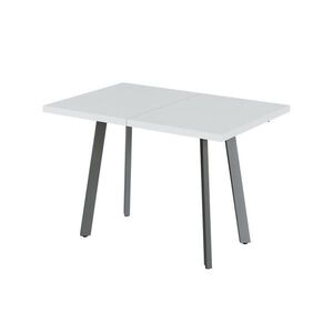 Vicco JÍDELNÍ STŮL Tisko, Bílá/Šedá, 120-160 x 80 cm s výsuvnou deskou stolu obraz