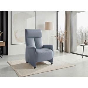 Sit & More RELAXAČNÍ KŘESLO, kůže, šedomodrá obraz