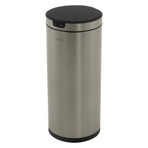 ML-DESIGN KOŠ na odpadky se senzorem 40 l, kulatý, z nerezové oceli, stříbrný obraz