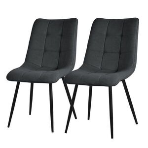 ML-DESIGN JÍDELNÍ ŽIDLE, SADA 2 KS, antracitový potah obraz