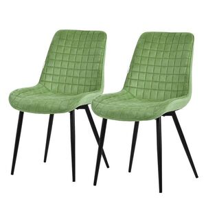 ML-DESIGN JÍDELNÍ ŽIDLE, SADA 2 KS, šalvěj, samet obraz