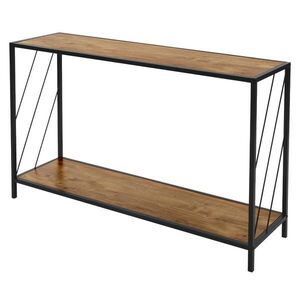 ML-DESIGN KONZOLOVÝ STOLEK 120 x 33, 5 x 75 cm hnědý obraz