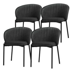 ML-DESIGN JÍDELNÍ ŽIDLE, sada 4 ks, antracitová obraz