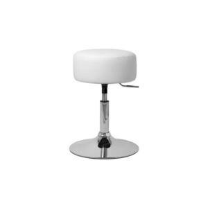 ML-DESIGN TOALETNÍ STOLIČKA Ø 33 cm bílá z umělé kůže obraz