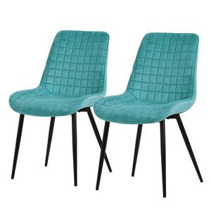 ML-DESIGN JÍDELNÍŽIDLA, SADA 2 KS, petrolová sametová obraz