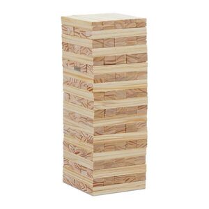 Relaxdays VĚŽ Přírodní XL borové dřevo 200 ks 32x12x12 cm obraz