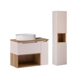 Petits-meubles KOUPELNOVÝ NÁBYTEK 80.4cm Riva 2er-Set Kašmír obraz