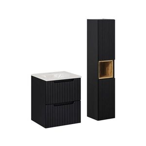 Petits-meubles KOUPELNOVÝ NÁBYTEK 50cm Riva 2er-Set Černá obraz