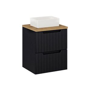 Petits-meubles UMYVADLO 50.4cm Riva Černá a dřevěná obraz