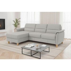 Sit & More ROHOVÁ SEDAČKA, kůže, světle šedá obraz