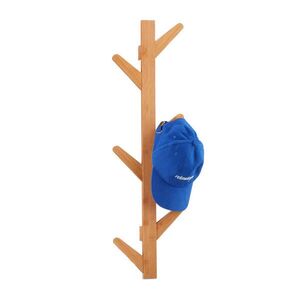 Relaxdays VĚŠÁK přírodní bambus 6-háčků 78 cm obraz