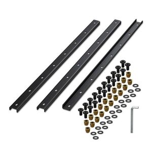 Relaxdays LIŠTA Černá 3ks-Set U-profil 90 cm obraz