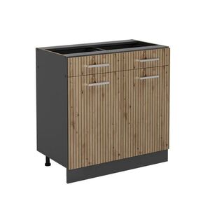 Vicco SPODNÍ SKŘÍŇKA KUCHYŇSKÉ LINKY R-Line Řemeslný dub 80 cm bez pracovní desky obraz