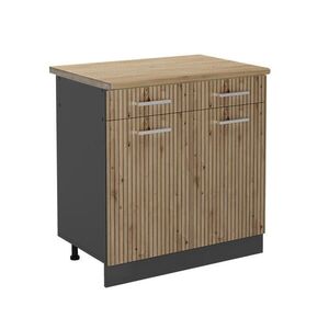 Vicco SPODNÍ SKŘÍŇKA KUCHYŇSKÉ LINKY R-Line Řemeslný dub 80 cm , PD Dub obraz