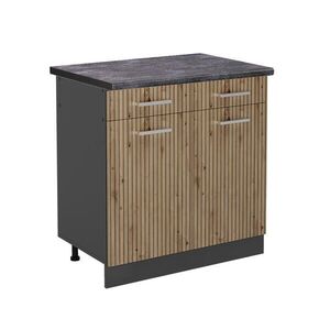 Vicco SPODNÍ SKŘÍŇKA KUCHYŇSKÉ LINKY R-Line Řemeslný dub 80 cm , PD Antracit obraz