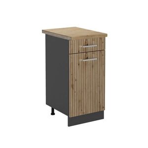 Vicco SPODNÍ SKŘÍŇKA KUCHYŇSKÉ LINKY R-Line Řemeslný dub 40 cm , PD Dub obraz