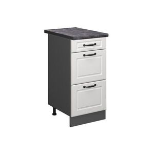 Vicco SPODNÍ SKŘÍŇKA KUCHYŇSKÉ LINKY R-Line Bílý venkovský dům 40 cm se zásuvkami, PD Antracit obraz