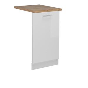 Vicco PŘEDNÍ PANEL R-Line Bílá vysoký lesk 45 cm , PD Dub obraz