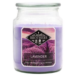 VONNÁ SVÍČKA Vícebarevná Lavender ve skle 100 h obraz