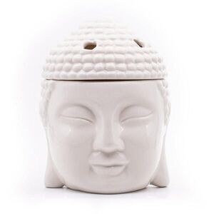ARÓMALAMPA Bílá porcelán Buddha obraz